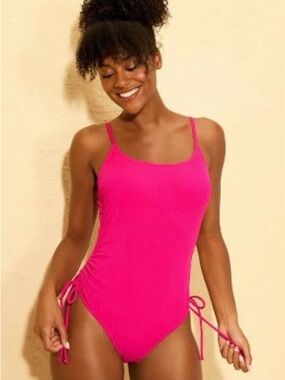 Shade & Shore Hot Pink One-Piece Swimsuit